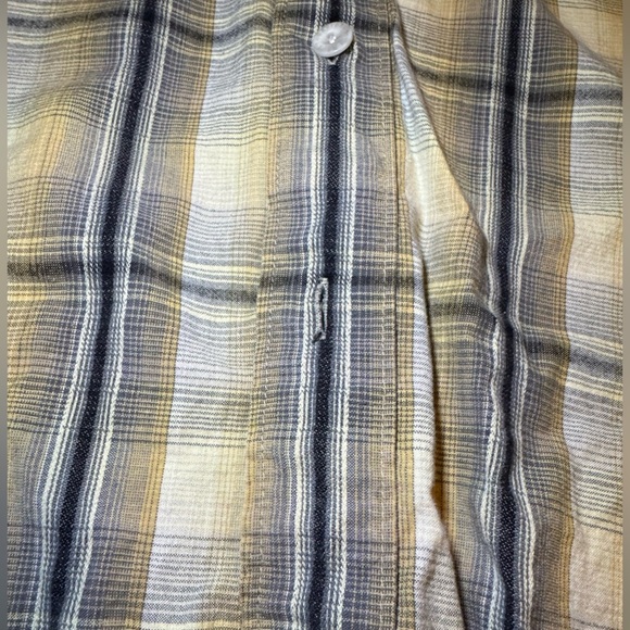 Harley-Davidson Beige Plaid Men's Button Down Shirt - Picture 4 of 8
